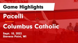 Pacelli  vs Columbus Catholic Game Highlights - Sept. 10, 2022