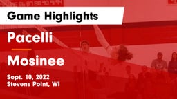 Pacelli  vs Mosinee  Game Highlights - Sept. 10, 2022
