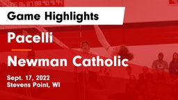 Pacelli  vs Newman Catholic  Game Highlights - Sept. 17, 2022