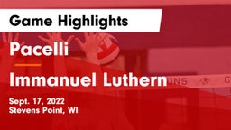 Pacelli  vs Immanuel Luthern Game Highlights - Sept. 17, 2022