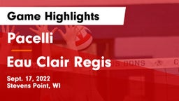 Pacelli  vs Eau Clair Regis Game Highlights - Sept. 17, 2022