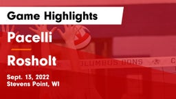 Pacelli  vs Rosholt  Game Highlights - Sept. 13, 2022
