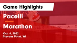 Pacelli  vs Marathon  Game Highlights - Oct. 6, 2022