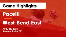Pacelli  vs West Bend East  Game Highlights - Aug. 23, 2023