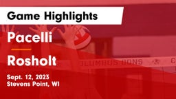 Pacelli  vs Rosholt  Game Highlights - Sept. 12, 2023