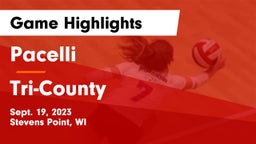Pacelli  vs Tri-County  Game Highlights - Sept. 19, 2023