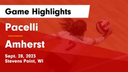 Pacelli  vs Amherst  Game Highlights - Sept. 28, 2023