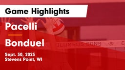 Pacelli  vs Bonduel  Game Highlights - Sept. 30, 2023