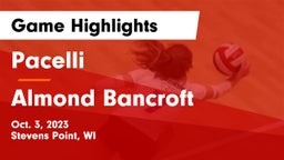 Pacelli  vs Almond Bancroft  Game Highlights - Oct. 3, 2023
