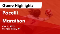 Pacelli  vs Marathon  Game Highlights - Oct. 5, 2023