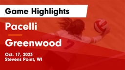 Pacelli  vs Greenwood Game Highlights - Oct. 17, 2023