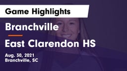 Branchville  vs East Clarendon HS Game Highlights - Aug. 30, 2021