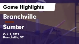Branchville  vs Sumter  Game Highlights - Oct. 9, 2021