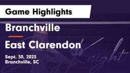 Branchville  vs East Clarendon  Game Highlights - Sept. 30, 2023