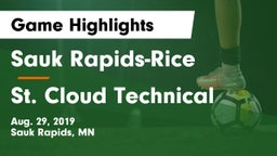 Sauk Rapids-Rice  vs St. Cloud Technical  Game Highlights - Aug. 29, 2019