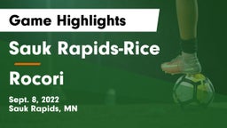 Sauk Rapids-Rice  vs Rocori  Game Highlights - Sept. 8, 2022