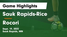 Sauk Rapids-Rice  vs Rocori  Game Highlights - Sept. 19, 2023