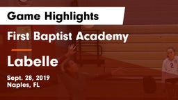 First Baptist Academy  vs Labelle Game Highlights - Sept. 28, 2019