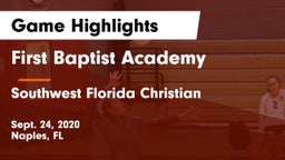 First Baptist Academy  vs Southwest Florida Christian Game Highlights - Sept. 24, 2020
