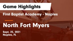 First Baptist Academy - Naples vs North Fort Myers Game Highlights - Sept. 25, 2021