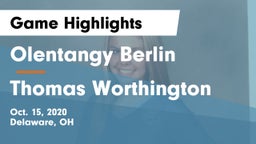 Olentangy Berlin  vs Thomas Worthington  Game Highlights - Oct. 15, 2020