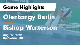 Olentangy Berlin  vs Bishop Watterson  Game Highlights - Aug. 29, 2022