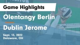 Olentangy Berlin  vs Dublin Jerome  Game Highlights - Sept. 13, 2022