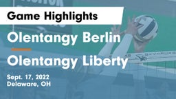 Olentangy Berlin  vs Olentangy Liberty  Game Highlights - Sept. 17, 2022