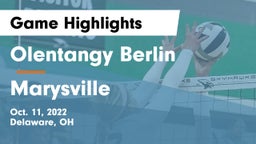 Olentangy Berlin  vs Marysville  Game Highlights - Oct. 11, 2022