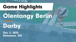 Olentangy Berlin  vs Darby  Game Highlights - Oct. 3, 2023