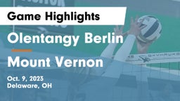 Olentangy Berlin  vs Mount Vernon  Game Highlights - Oct. 9, 2023