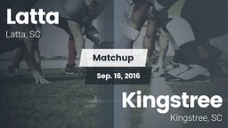 Matchup: Latta vs. Kingstree  2016