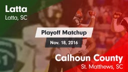 Matchup: Latta vs. Calhoun County  2016
