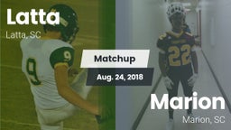 Matchup: Latta vs. Marion  2018