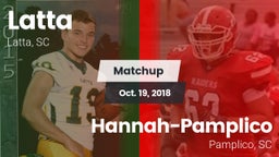 Matchup: Latta vs. Hannah-Pamplico  2018