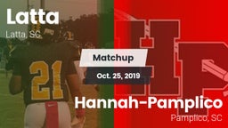 Matchup: Latta vs. Hannah-Pamplico  2019