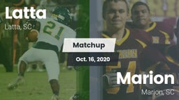 Matchup: Latta vs. Marion  2020