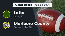 Recap: Latta  vs. Marlboro County  2021