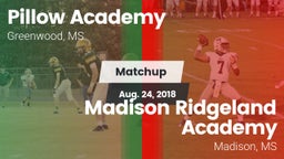 Matchup: Pillow Academy vs. Madison Ridgeland Academy 2018