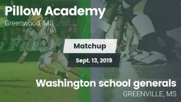 Matchup: Pillow Academy vs. Washington school generals 2019