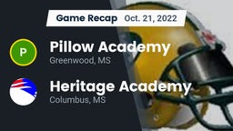 Recap: Pillow Academy vs. Heritage Academy  2022