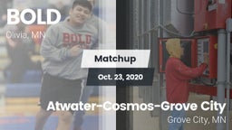 Matchup: B O L D vs. Atwater-Cosmos-Grove City  2020