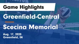 Greenfield-Central  vs Scecina Memorial  Game Highlights - Aug. 17, 2020