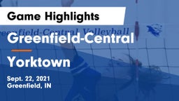 Greenfield-Central  vs Yorktown  Game Highlights - Sept. 22, 2021