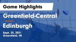 Greenfield-Central  vs Edinburgh  Game Highlights - Sept. 25, 2021