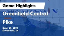 Greenfield-Central  vs Pike  Game Highlights - Sept. 25, 2021