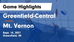 Greenfield-Central  vs Mt. Vernon  Game Highlights - Sept. 14, 2021