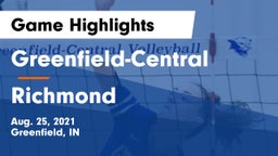 Greenfield-Central  vs Richmond  Game Highlights - Aug. 25, 2021