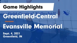 Greenfield-Central  vs Evansville Memorial  Game Highlights - Sept. 4, 2021