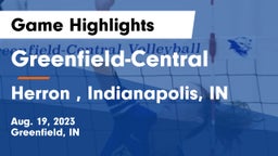 Greenfield-Central  vs Herron , Indianapolis, IN Game Highlights - Aug. 19, 2023